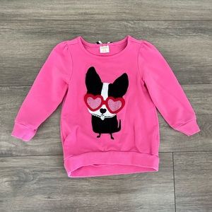 Gymboree toddler girl pink sweatshirt